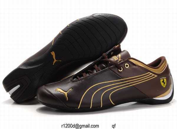 chaussure puma femme marron