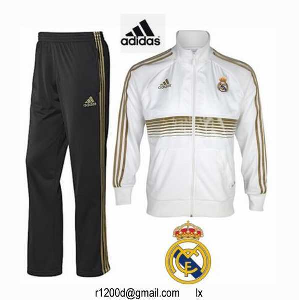 jogging adidas blanc et or